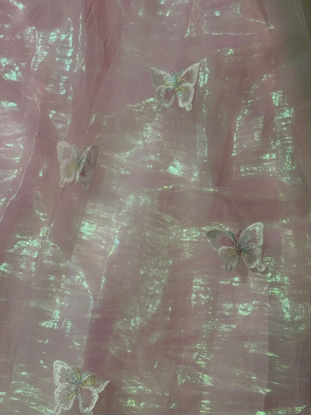 Fairytale by Pink & Violet Girls Dress Size 6X Pink Iridescent Princess